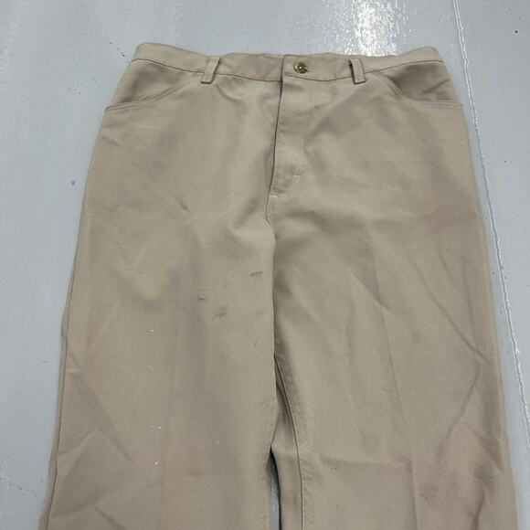 Vintage 70s Wrangler Tan Western Bootcut Trousers 33x29 - Picture 3 of 5